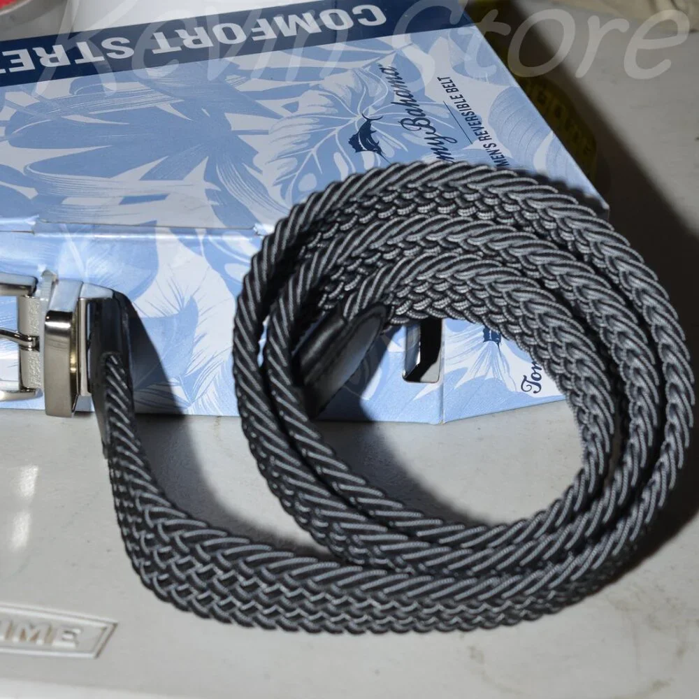 Price is for‎ 2 .Tommy Bahama Men's Stretch Braided Reversible Belts